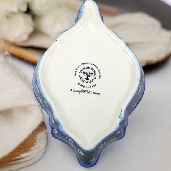 Vintage Jacob Rosenthal Dreidel Candy Dish Susan Fischer Weis Judaica Collection - Picture 4 of 15